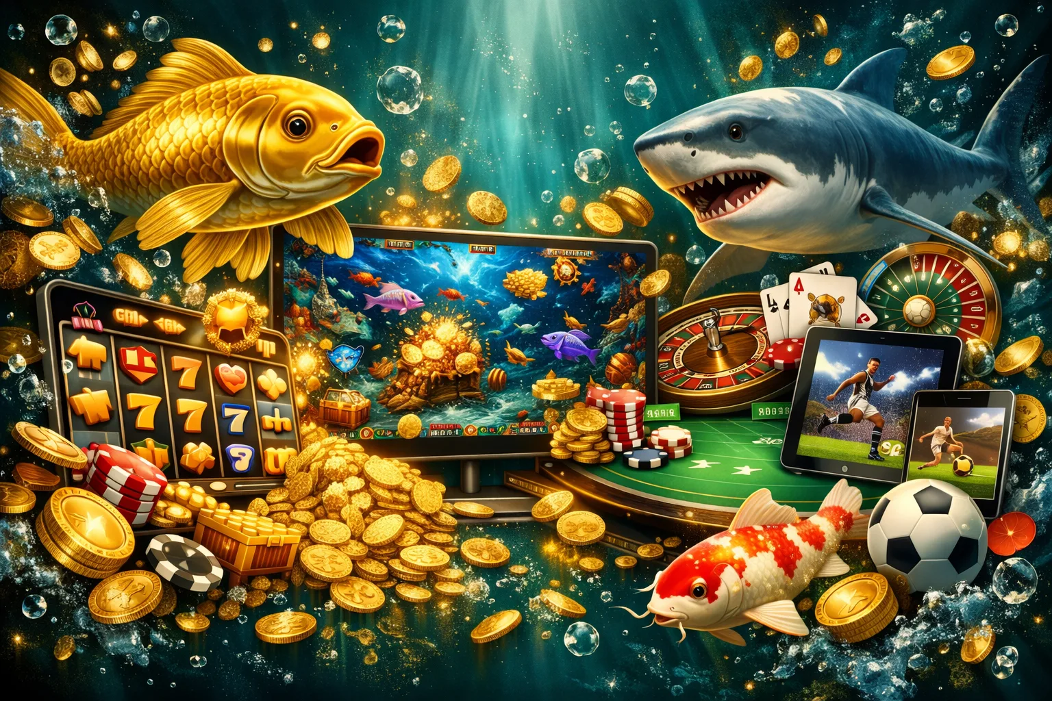 One Platform, Every Way to Play. BVBX brings together online slots, live casino games and sports betting in… – ocean fishing emerald illustration